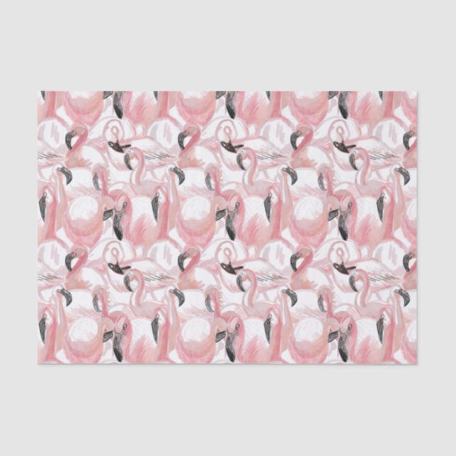 Papel De Seda todos os flamingos (Frente )