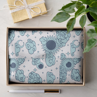 Papel De Seda Toile de Gravura Celestial (Porcelana Luna)