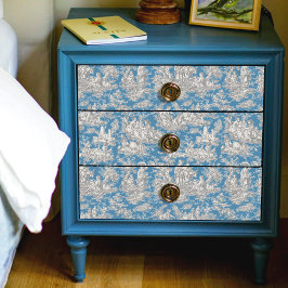 Papel De Seda Tóile de jouy floral de vinheta