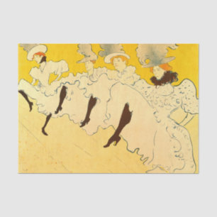 Papel De Seda Tolouse Lautrec Dancing Girls Yellow