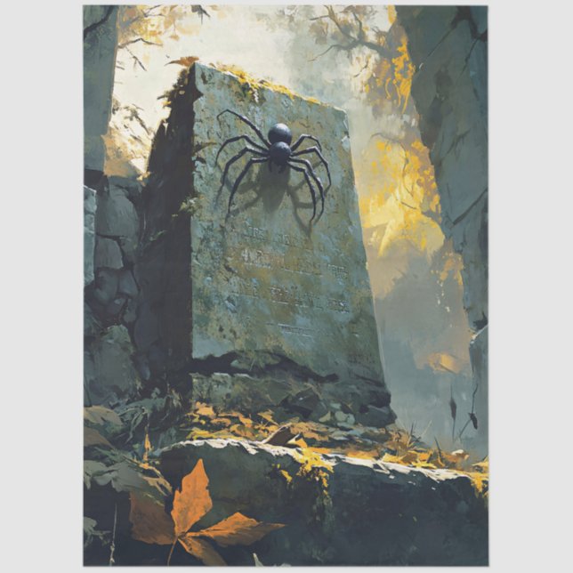 Papel De Seda Tombstone coberto por muçulmanos com desacoplament (Frente )