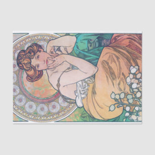 Papel De Seda Topaz (Quatro Joias), Alphonse Mucha