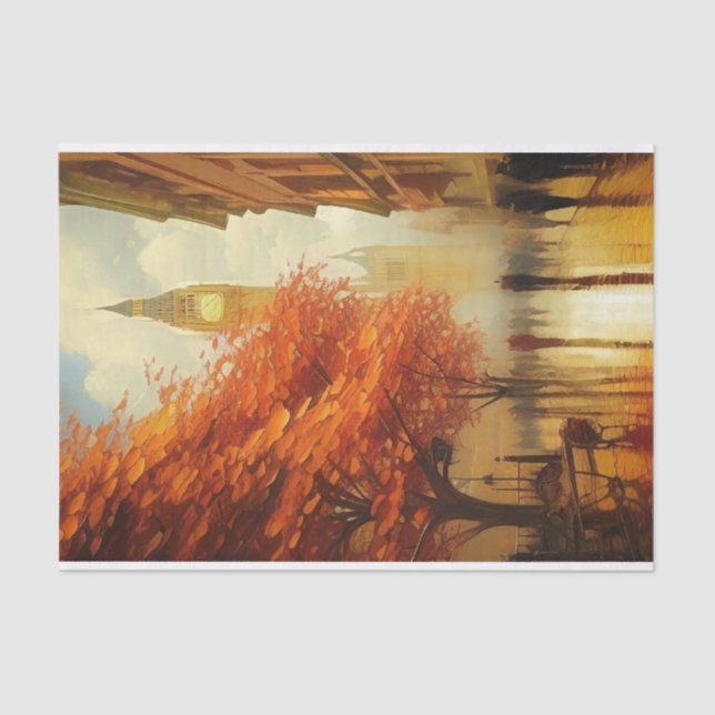 Papel De Seda Torre de relógio (Frente )