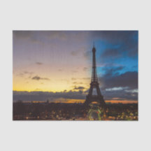 Torre Eiffel de Trocadero durante a noite