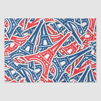 Papel De Seda Torre Eiffel, França Padrão