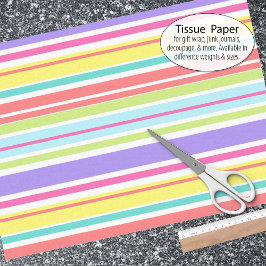 Papel De Seda Torres de Verão coloridas, de cor amarela, púrpura