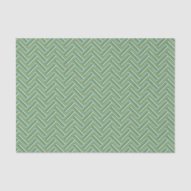 Papel De Seda Torres de verde-oliva, tecelagem dupla (Frente )