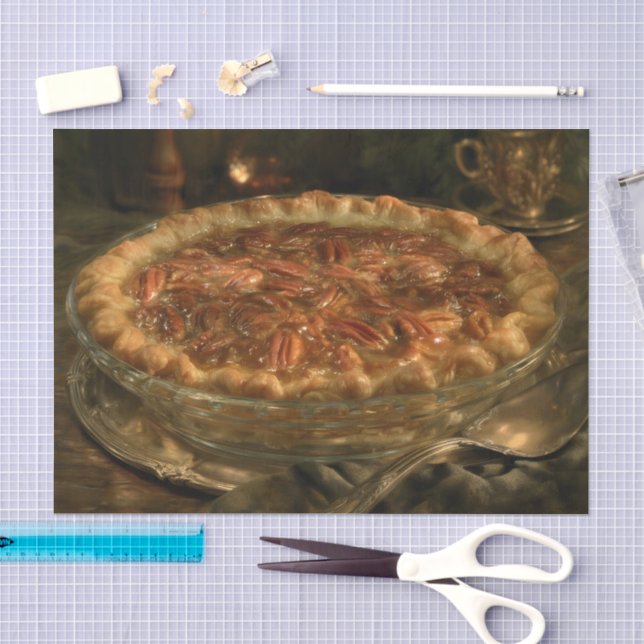 Papel De Seda Torta de Pecã (Arte )