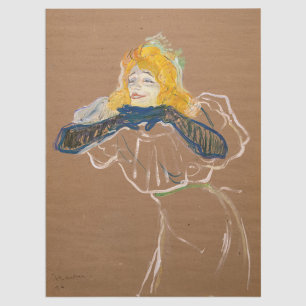 Papel De Seda Toulouse-Lautrec - Yvette Guilbert Singing