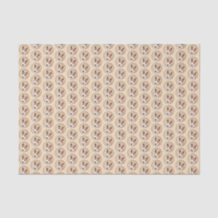 Papel De Seda Touro Miniatura - Pintura Terrier - Bonito Origina