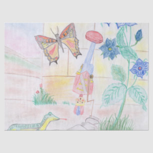 Papel De Seda Trabalho de arte de Crianças Personalizadas, brinq