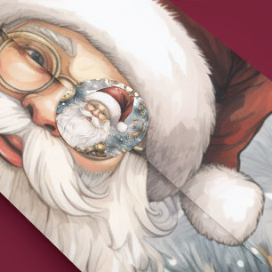 Papel De Seda Trabalho de Relógio do Papai Noel Steampunk e Árvo