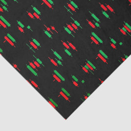 Papel De Seda Trading Chart Pattern Streetwear Red Green Candle