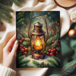 Papel De Seda Traditional Christmas lantern holly tissue paper