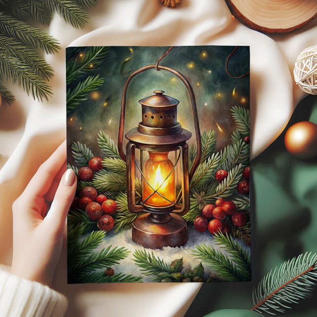 Papel De Seda Traditional Christmas lantern holly tissue paper (Traditional Christmas lantern holly tissue paper)