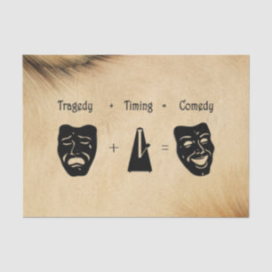 Papel De Seda Tragédia + Timing Igual ao Teatro de Comédia
