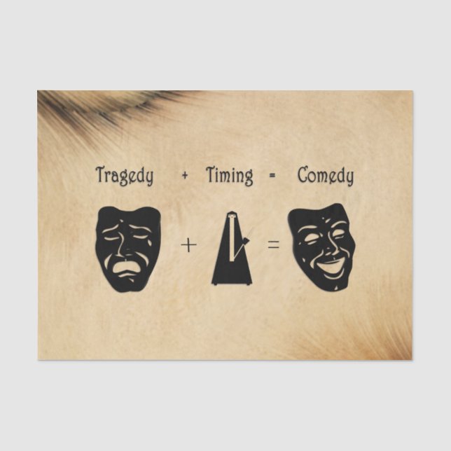 Papel De Seda Tragédia + Timing Igual ao Teatro de Comédia (Frente )