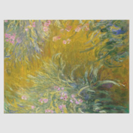 Papel De Seda Trajeto da pintura de Monet do vintage através das