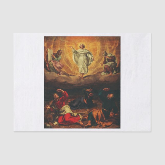 Papel De Seda Transfiguração de Jesus Cristo (Frente )