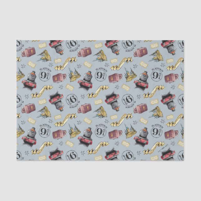 Papel De Seda Travel To HOGWARTS™ Pattern (Frente )