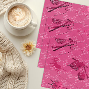 Papel De Seda Treinamento de negócios Obrigado Mensagem Rosa