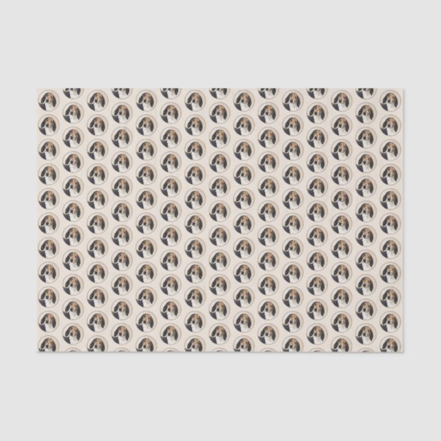 Papel De Seda Treing Walker Coonhound Painting - Arte Original (Frente )