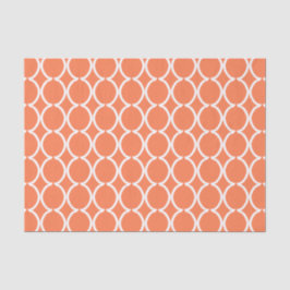 Papel De Seda Treliça Coral Ogee Geométrica