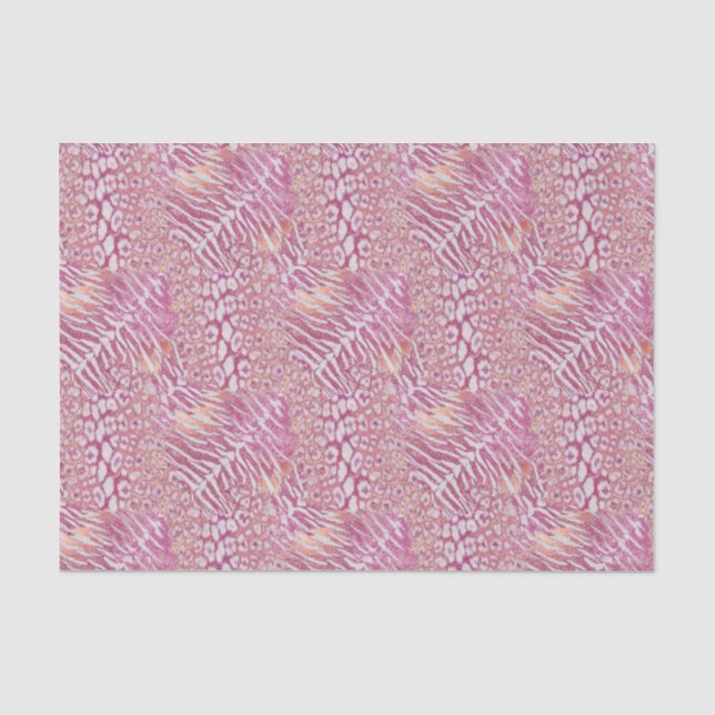 Papel De Seda Trendência de pele de tigre-leopardo (Frente )