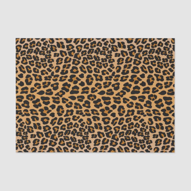 Papel De Seda Trendy leopardo padrão (Frente )