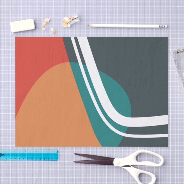 Papel De Seda Trendy line art design (Arte )