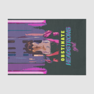 Papel De Seda Trendy Neon Cyberpunk Obstinate Headstrong Girl