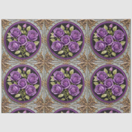 Papel De Seda Trendy Purple Rosas BeauLinda coleção