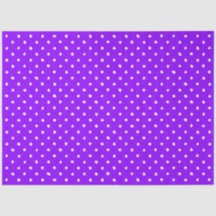 Trendy Purple With Irregular White Polka Dots