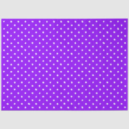 Papel De Seda Trendy Purple With Irregular White Polka Dots