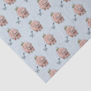 Papel De Seda Três Dinossauros Fantásticos Cutos