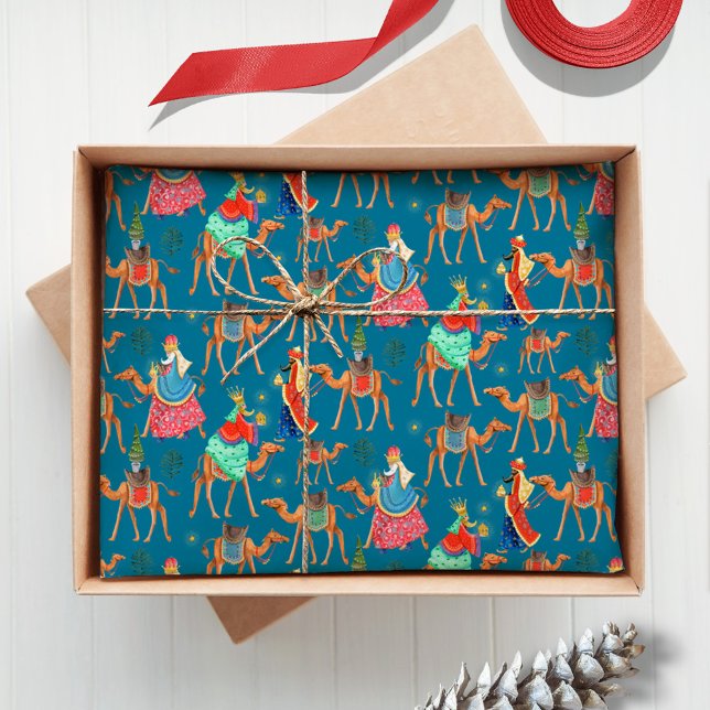 Papel De Seda Três Sábios Los Reyes mágicos Natal (Three Wise Men Los Reyes magos Christmas holiday Tissue Paper)