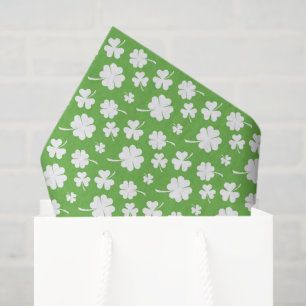 Papel De Seda Trevo de quatro folhas do dia de São Patrício