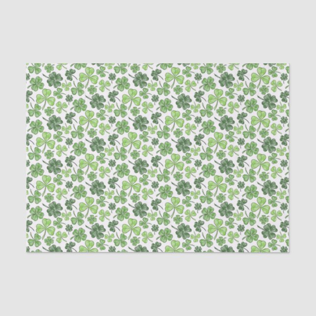 Papel De Seda Trevo Verde (Frente )
