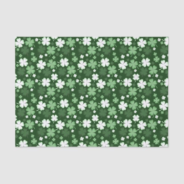 Papel De Seda Trevo Verde, Dia de São Patrício (Frente )