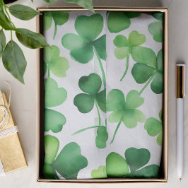 Papel De Seda Trevos Verdes