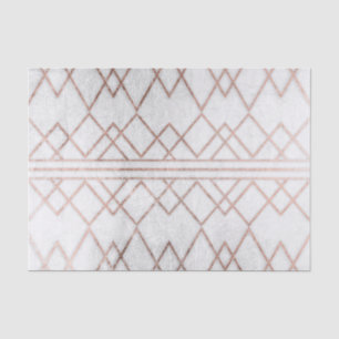 Papel De Seda Triângulos geométricos Dourados cor-de-rosa do