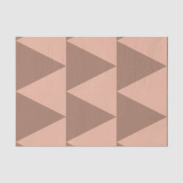 Papel De Seda Triângulos Grandes Geométricos Mocha Mousse Rosa D
