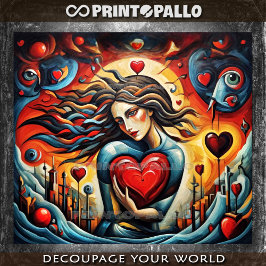 Papel De Seda Tributo ao surrealismo e cubismo #2: O amor salva!