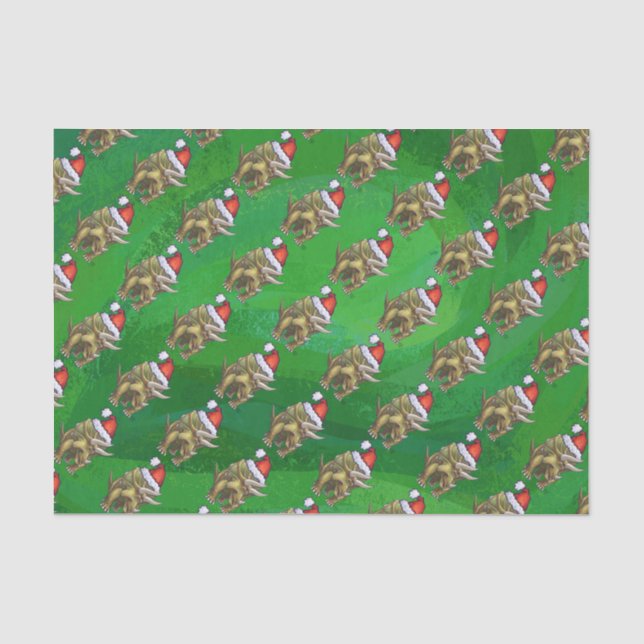 Papel De Seda Tricerátops Green (Frente )