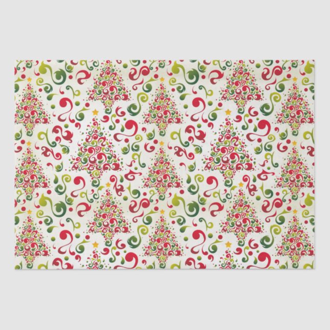 Papel De Seda Trilhas de Natal (Frente )