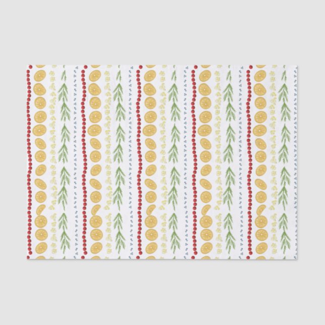 Papel De Seda Trimagens de Árvores de Natal de Castanheiro de La (Frente )