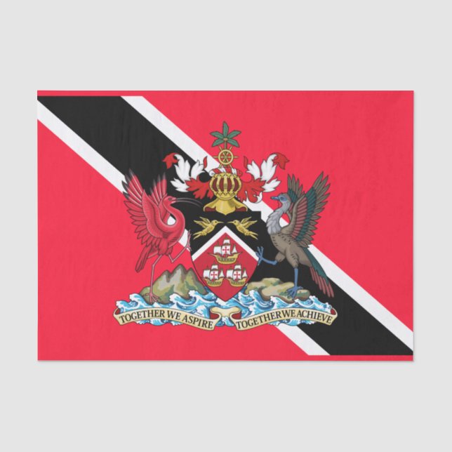 Papel De Seda Trinidade e Tobago (Frente )