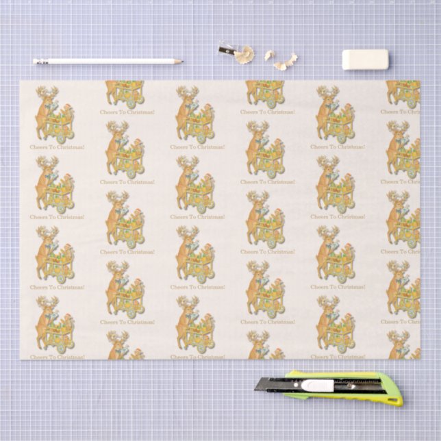 Papel De Seda Tropical Chinoiserie Christmas Bar cart (Arte )