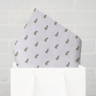 Papel De Seda Tropical Christmas Sage Green White Palm Leaf