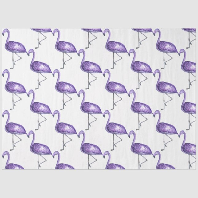 Papel De Seda Tropical Flamingo Series Design 10 (Frente )